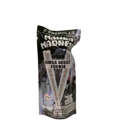Mamba Madness Diamond Glazed 2×2 THCa Pre-Rolls 4g