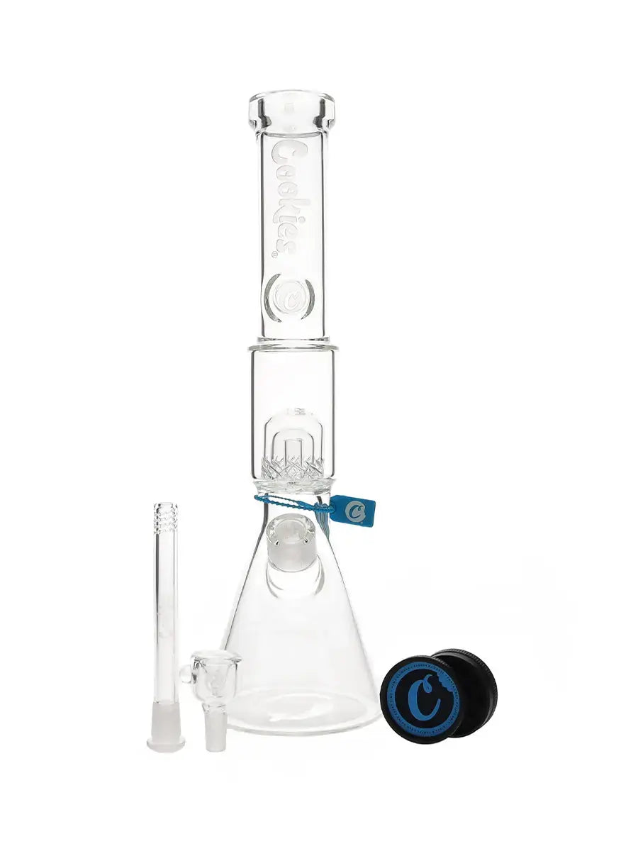 Cookies 17'' Beaker 2 Da Dome Waterpipe - Clear Logo - Smoke empire