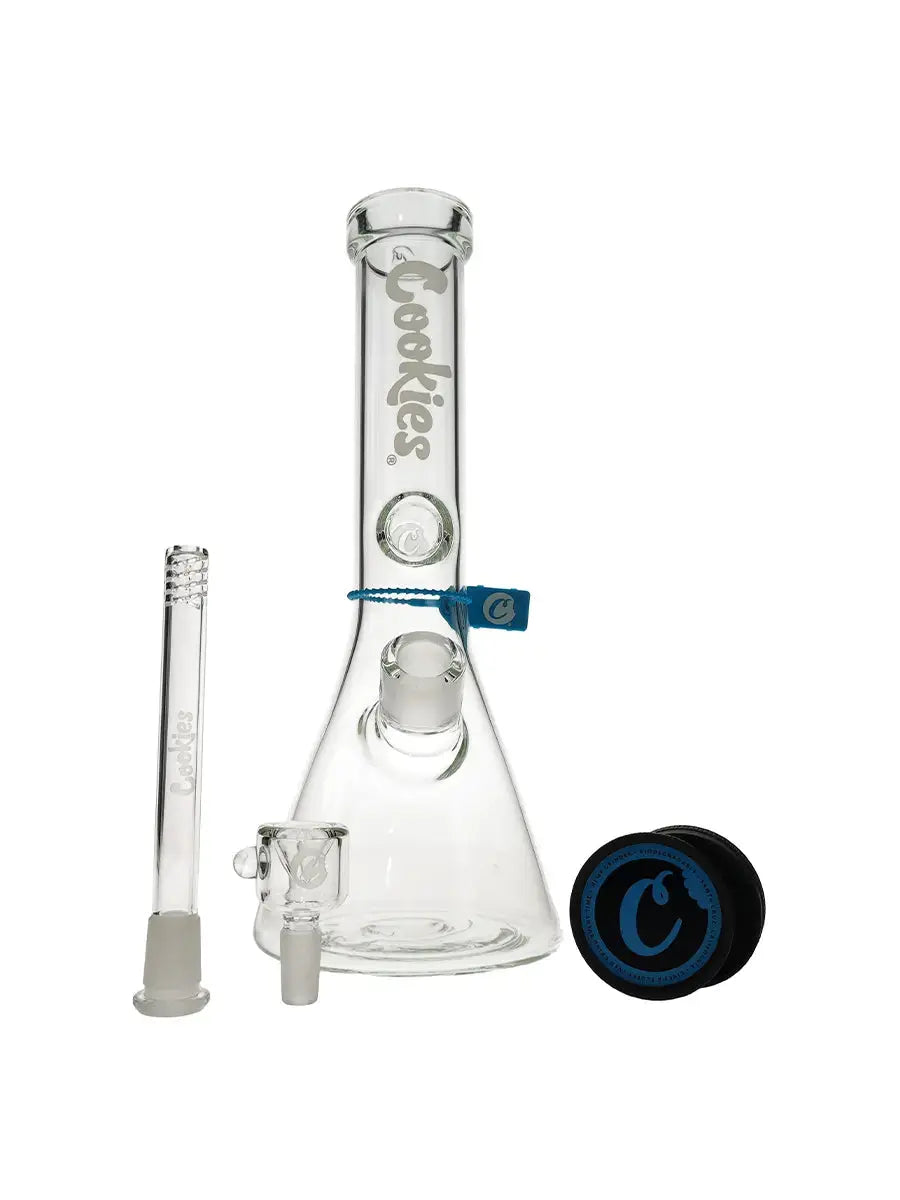 Cookies 13'' Original Beaker Waterpipe - White Logo - Smoke empire