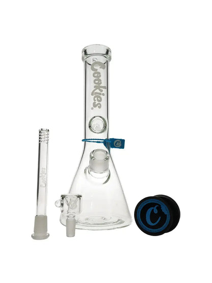 Cookies 13'' Original Beaker Waterpipe - White Logo - Smoke empire