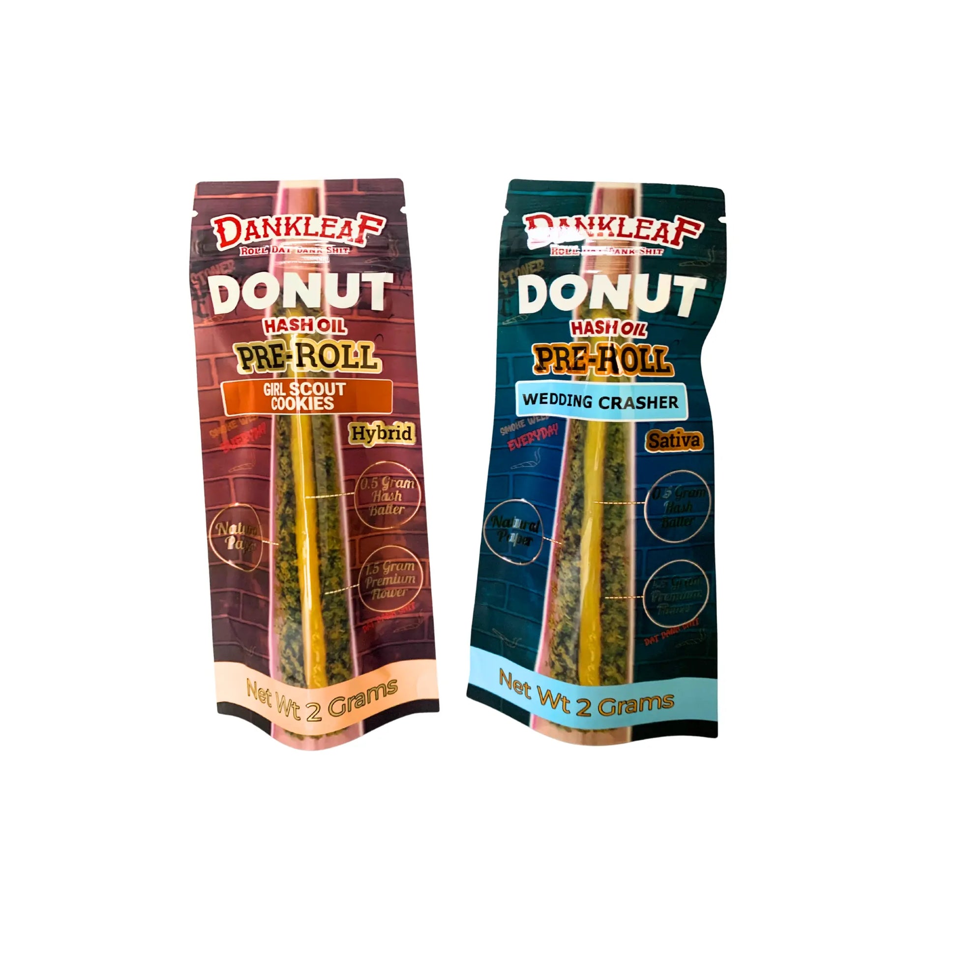 Dankleaf Donut Hash Oil 2gm Pre Roll - Smoke empire