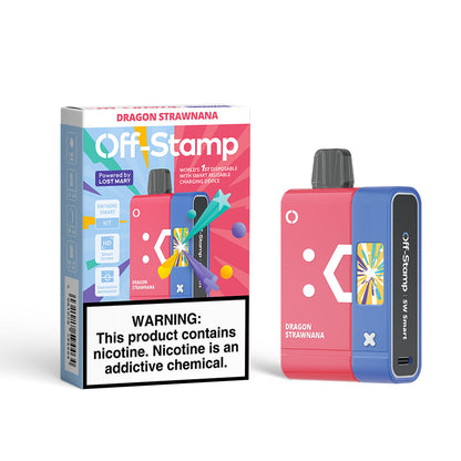 Off-Stamp SW16000 Disposable KIT Powered By LOST MARY – 16000 Puffs Dragon Strawnana