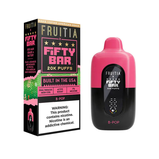 Fruitia x Fifty Bar 20k Puff Vape Fifty Bar