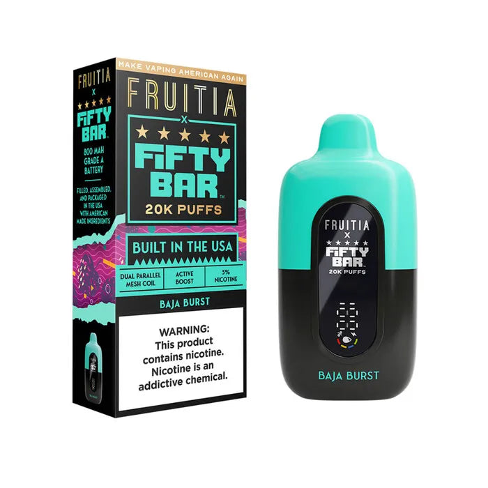 Fruitia x Fifty Bar 20k Puff Vape Fifty Bar