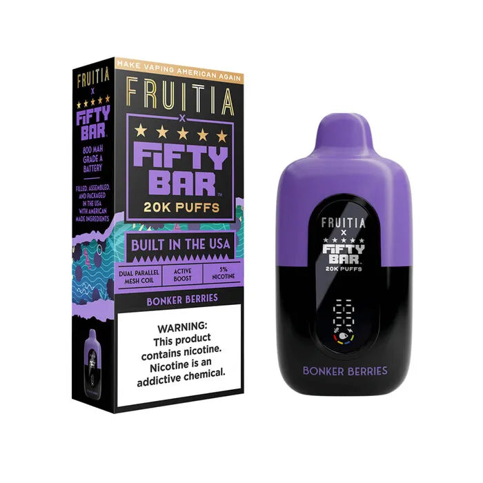 Fruitia x Fifty Bar 20k Puff Vape Fifty Bar