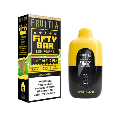 Fruitia x Fifty Bar 20k Puff Vape Fifty Bar