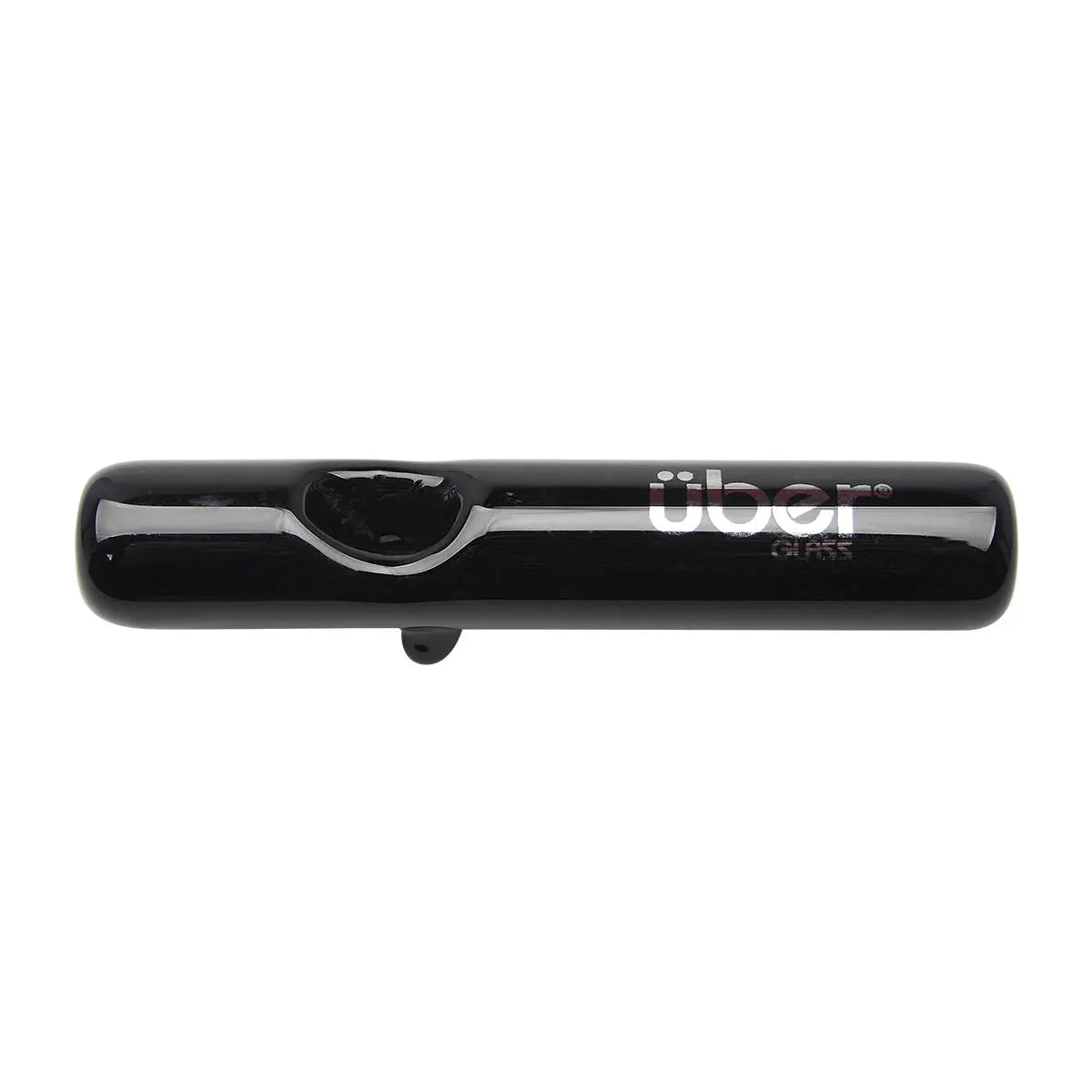 Uber Glass 4" Steamroller w/ Stand - Solid Colors - Smoke empire