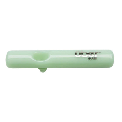 Uber Glass 4" Steamroller w/ Stand - Solid Colors - Smoke empire