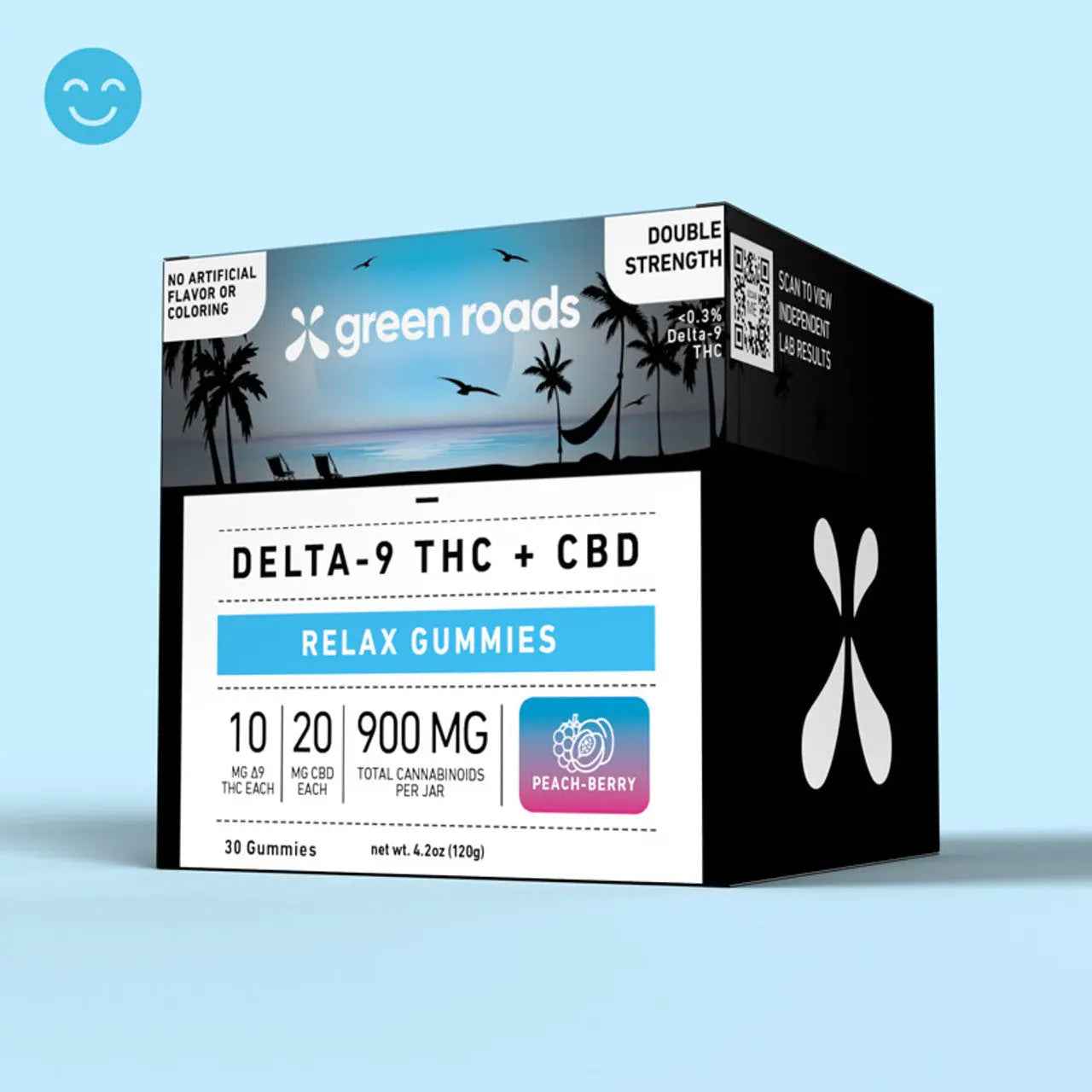 Green Roads CBD + THC Relax Gummies 900mg