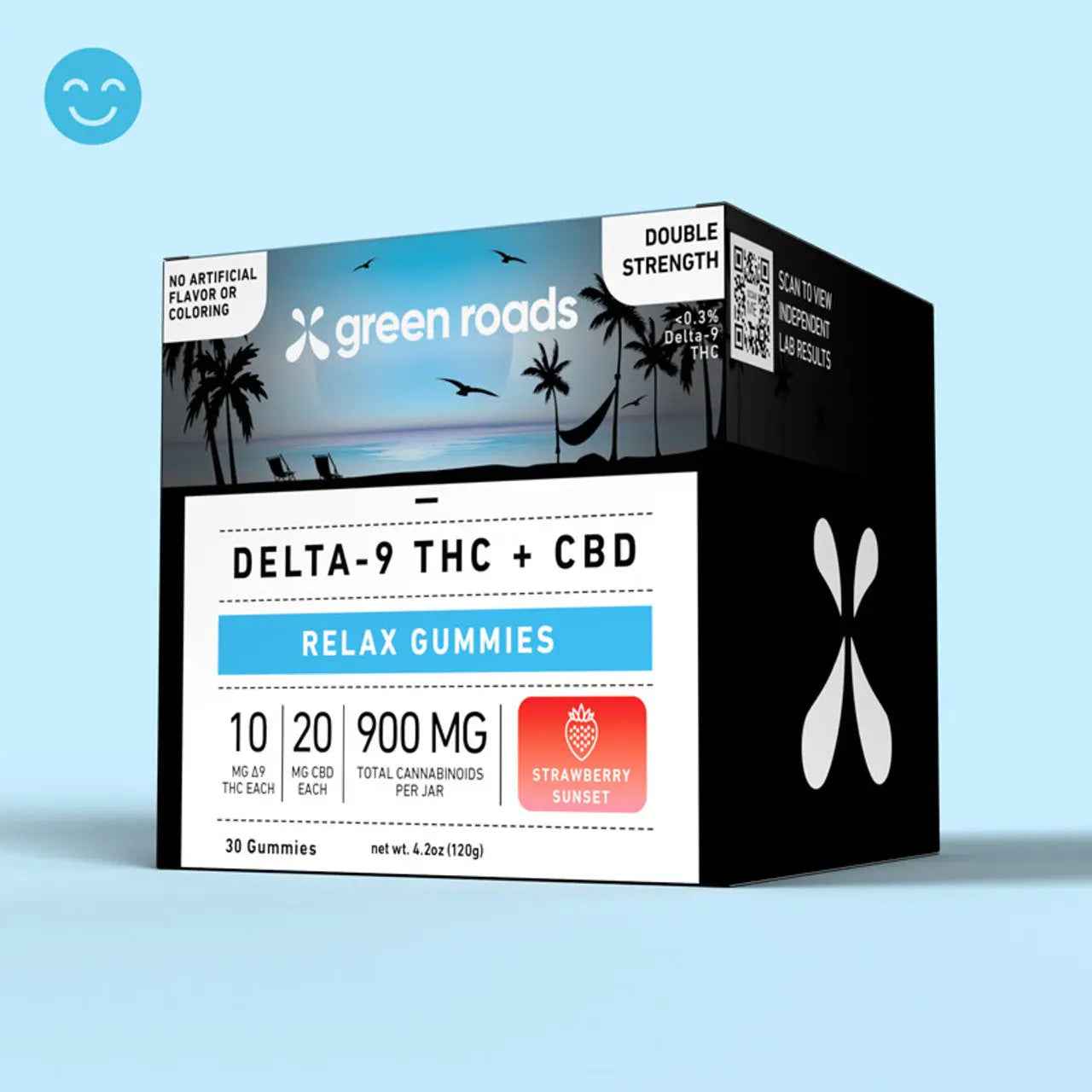 Green Roads CBD + THC Relax Gummies 900mg