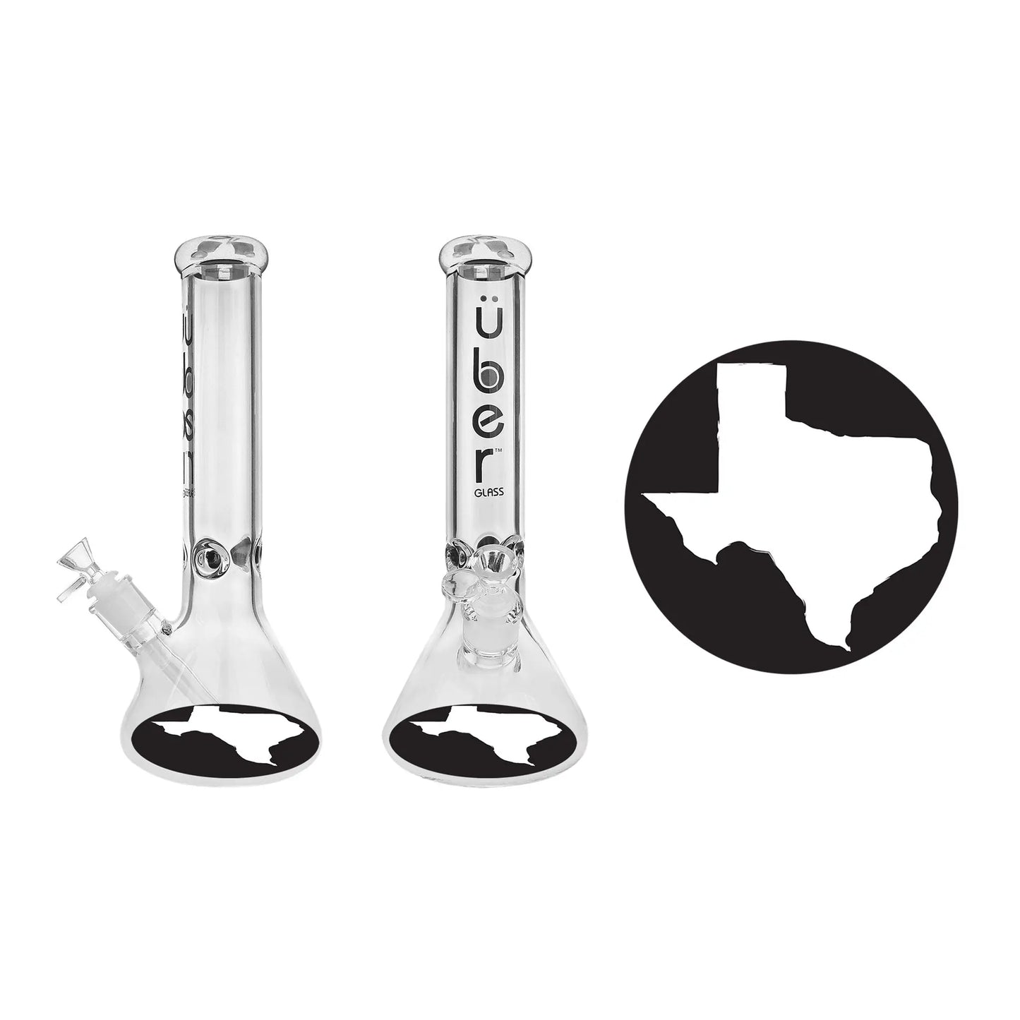 Uber GOG 15" (50x7mm) Ice Pinch Beaker - Smoke empire