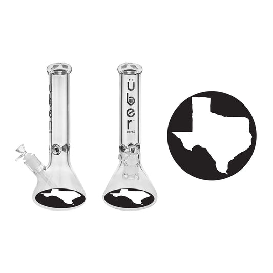 Uber GOG 15" (50x7mm) Ice Pinch Beaker - Smoke empire
