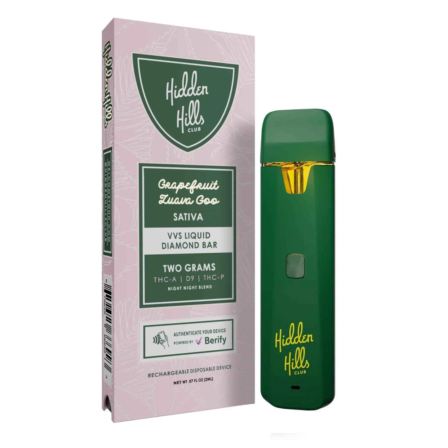 HIDDEN HILLS VVS DIAMOND 2G Disposable Vape Pen - Smoke empire