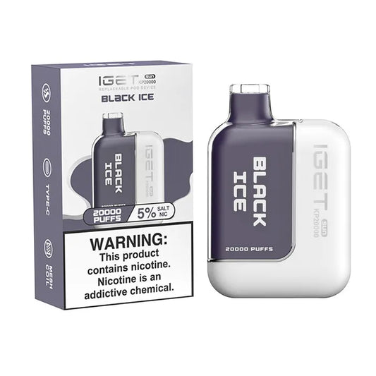 IGET_Sun_KP20000_Puff_Replaceable_Disposable_Device_Black_Ice
