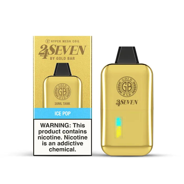Gold Bar 24Seven 24000 Puff Vape Gold Bar