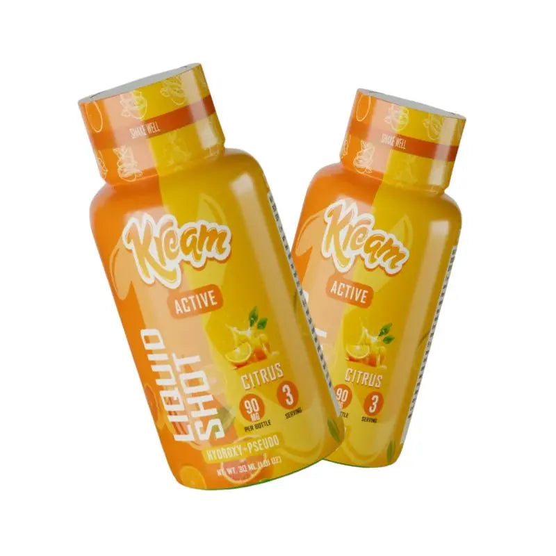 Kream 7-Hydroxymitragynine + Pseudo Active Citrus Liquid Shot 90mg Per Bottle - 30ml - Smoke empire