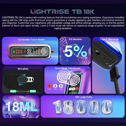 Lightrise TB 18K by Lost Vape Lost Vape - Orion Bar Vapes