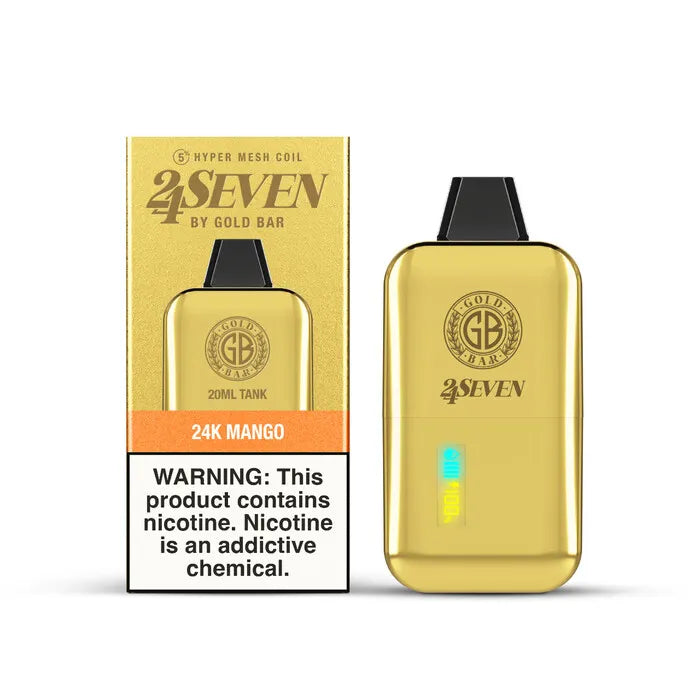 Gold Bar 24Seven 24000 Puff Vape Gold Bar