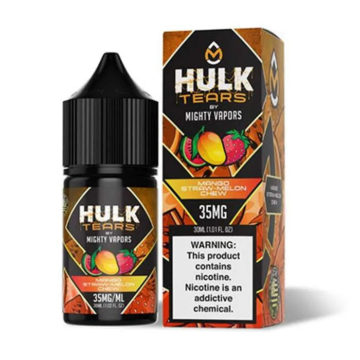 Mango Straw Melon Chew Nicotine Salt by Hulk Tears x Mighty Vapors Mighty Vapors