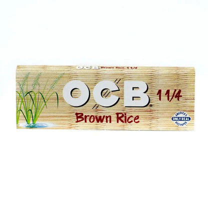 Ocb Brown Rice Paper 1 1/4 Size Ultra Thin Unbleached - 24 Pack Per Box - Smoke empire