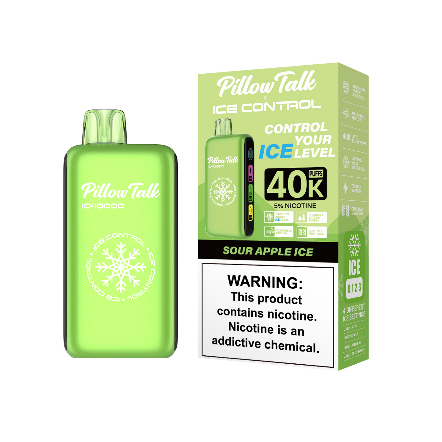 Pillow Talk Ice Control IC40000 Disposable Vape Sour Apple