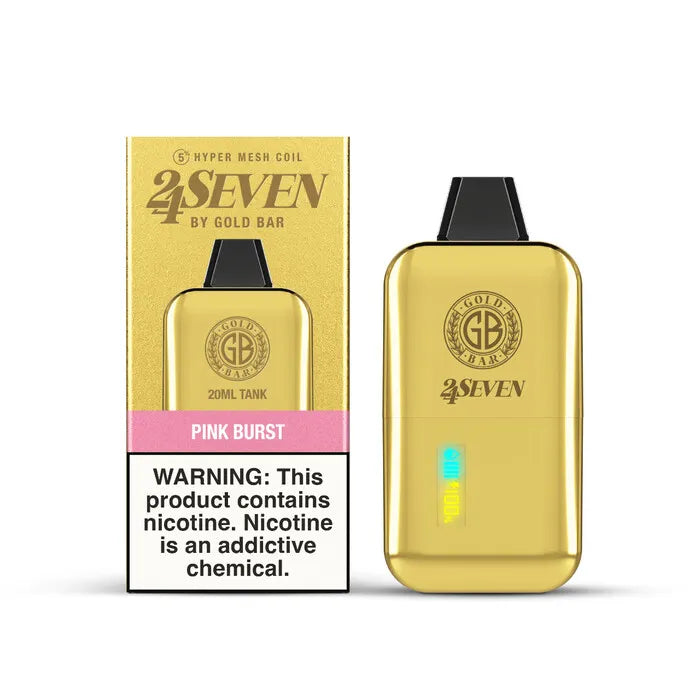 Gold Bar 24Seven 24000 Puff Vape Gold Bar