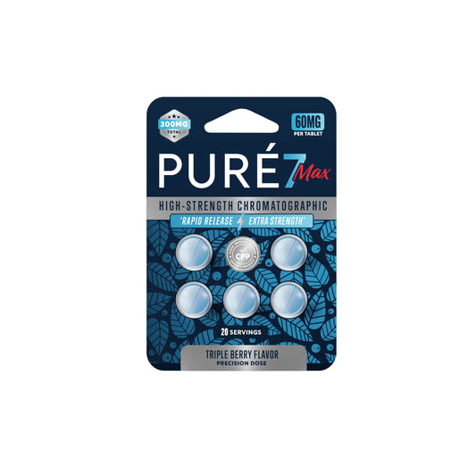 Pure7 Max 7OH Kratom Extract Tablets 5/pack 300mg - Smoke empire