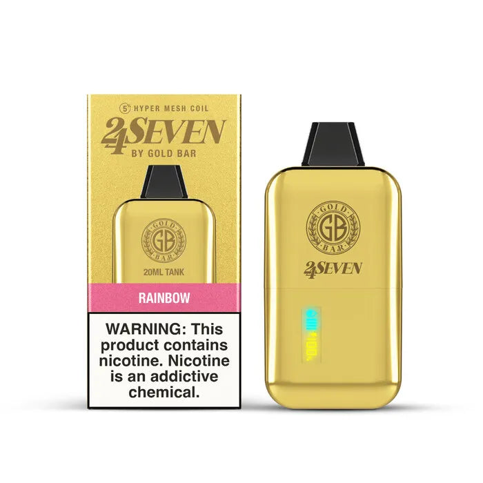 Gold Bar 24Seven 24000 Puff Vape Gold Bar
