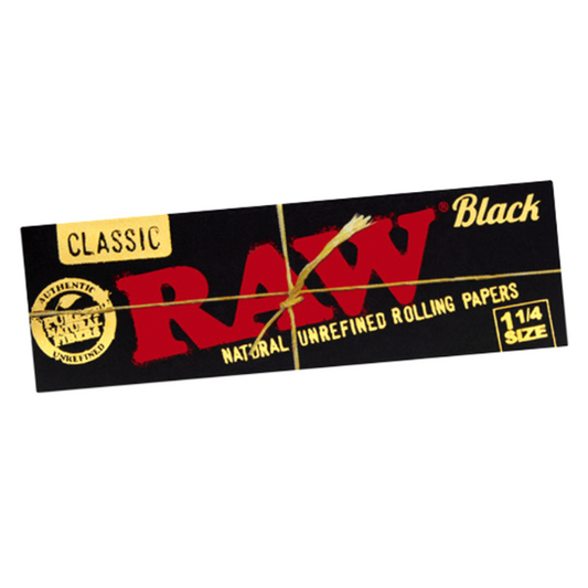 Raw Black Classic Rolling Papers 1 1/4 Default Title