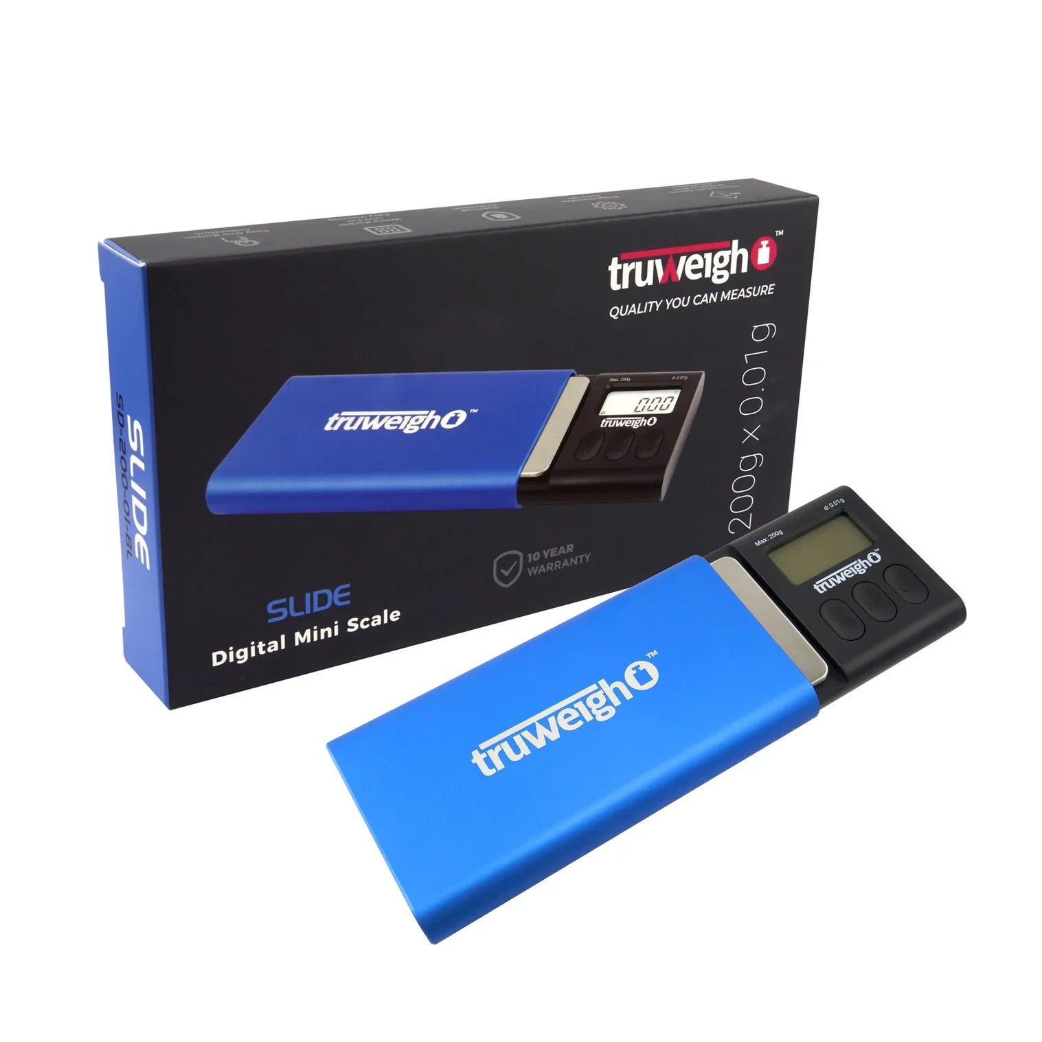 Truweigh Slide Digital Mini Scale 200g X 0.01g - Smoke empire