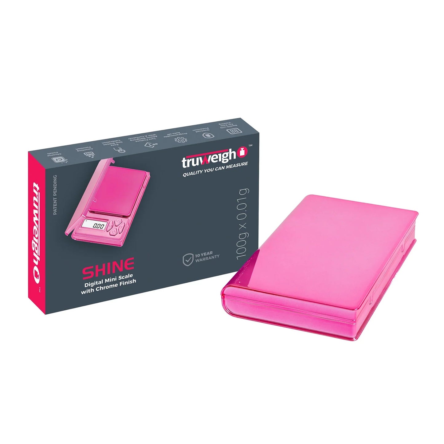 Truweigh Shine-Pink: 100g X 0.01g - Smoke empire