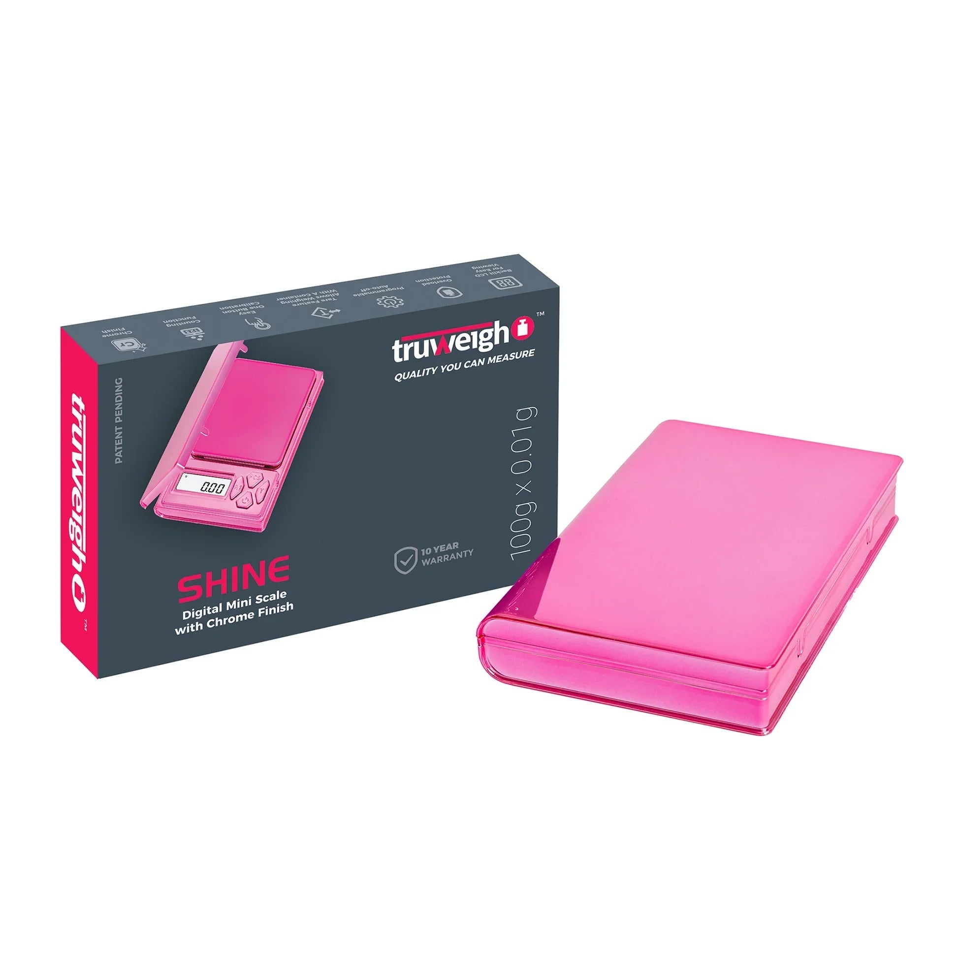 Truweigh Shine-Pink: 100g X 0.01g - Smoke empire