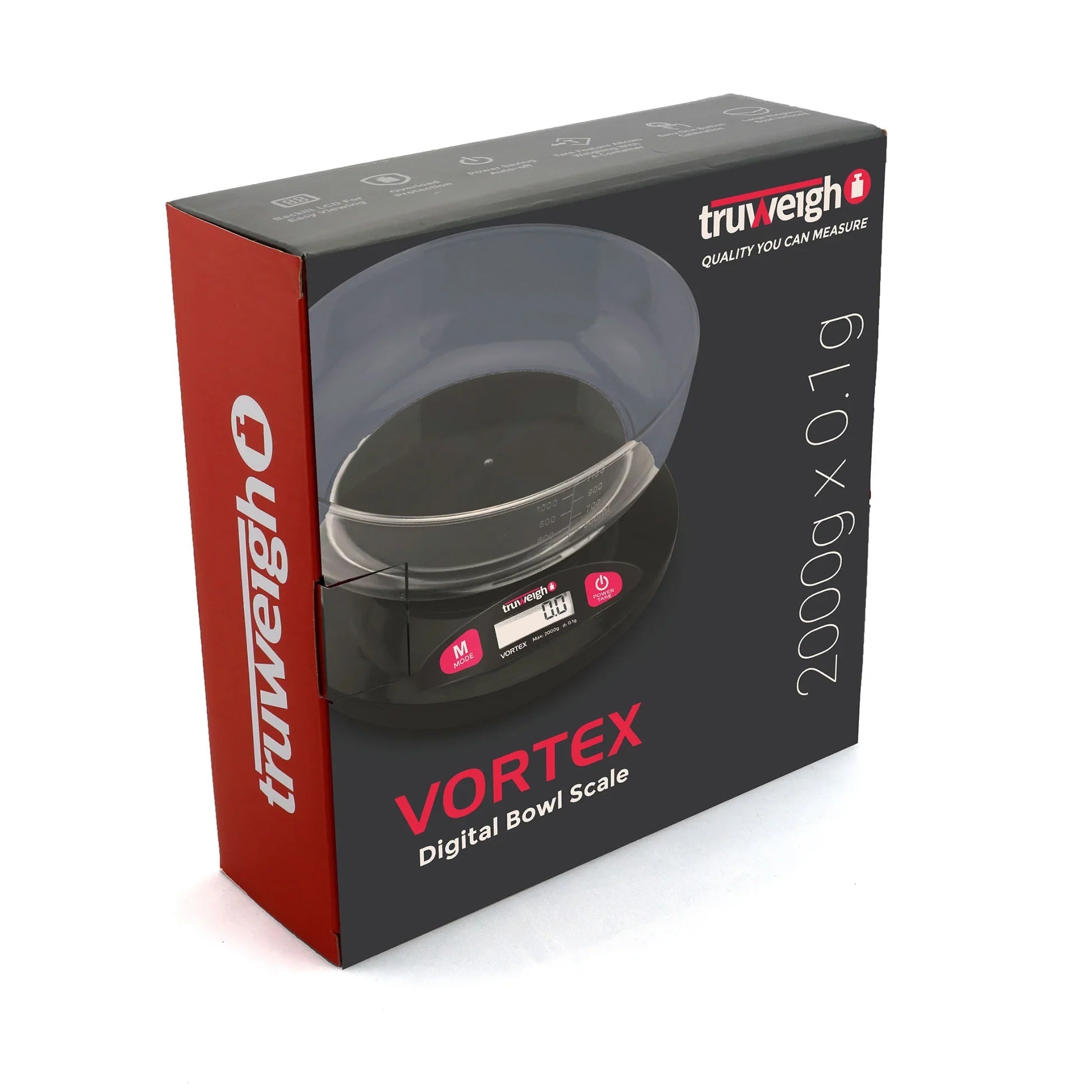 Truweigh Vortex Bowl-2000g X 0.1g - Smoke empire