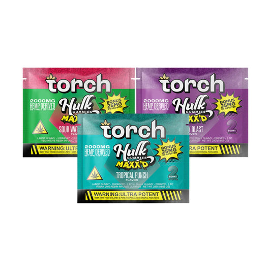 Torch Hulk MAXXd Gummies 2000mg 2ct - Smoke empire