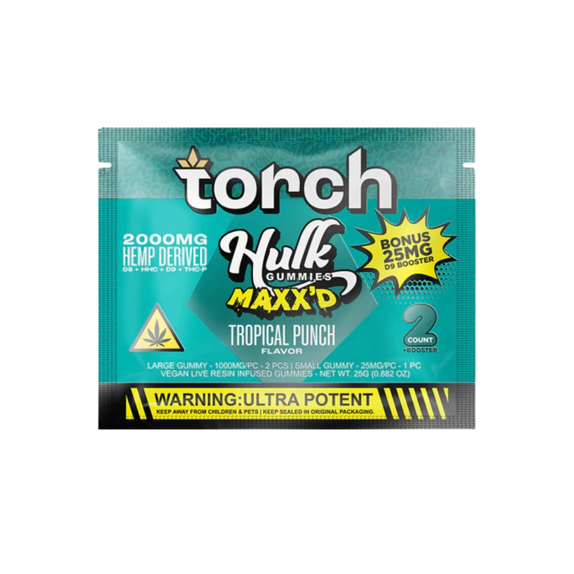 Torch Hulk MAXXd Gummies 2000mg 2ct - Smoke empire