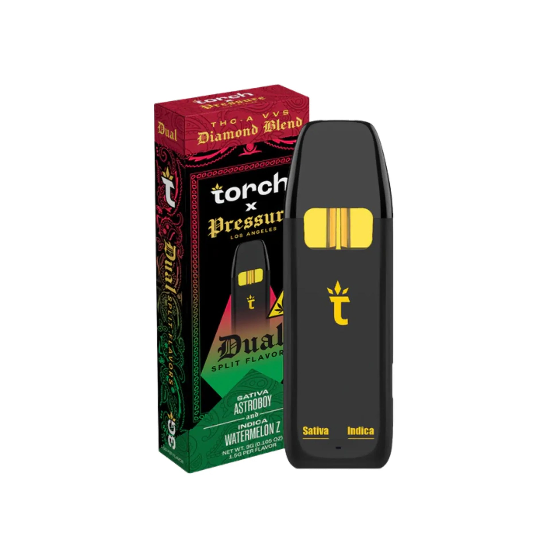 Torch x Pressure LA THCA VVS Diamond Blend Disposable 3gm - Smoke empire