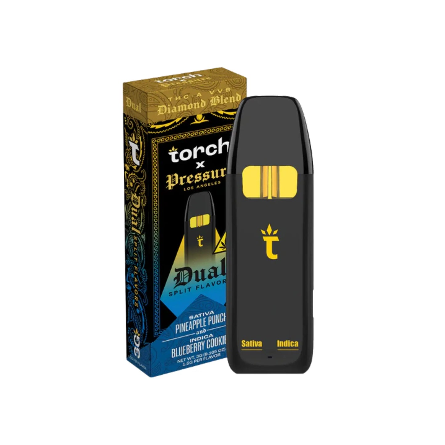 Torch x Pressure LA THCA VVS Diamond Blend Disposable 3gm - Smoke empire
