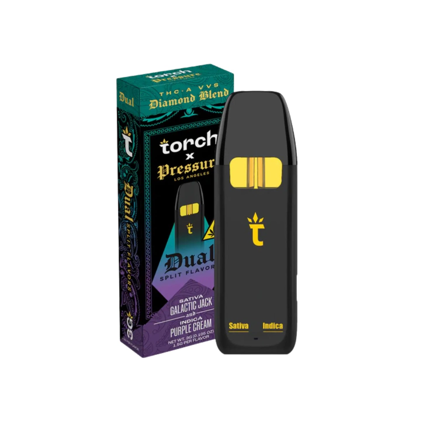 Torch x Pressure LA THCA VVS Diamond Blend Disposable 3gm - Smoke empire