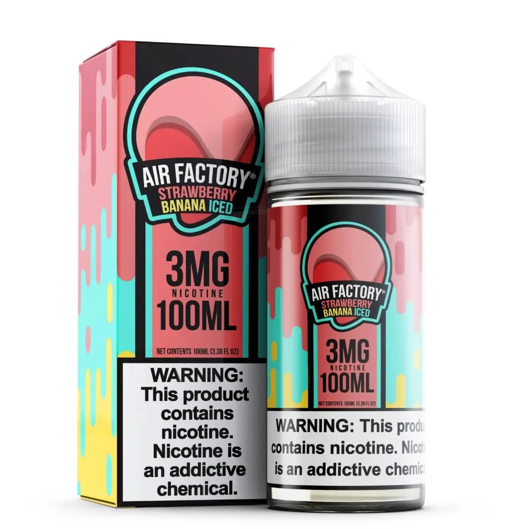 Air Factory Strawberry Banana Iced eJuice - Smoke empire