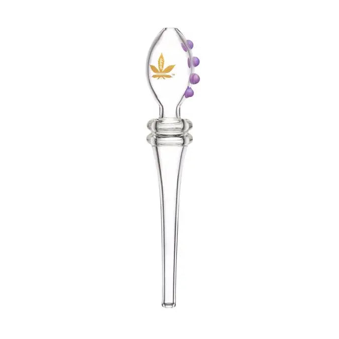 ALEAF 6" QUAD GLASS STRAW - Smoke empire