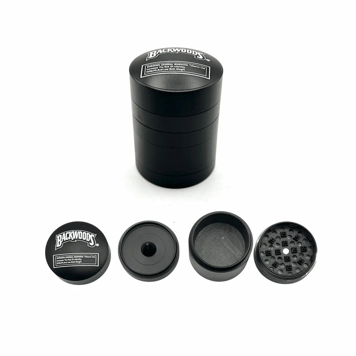 Backwoods Hand Muller Grinder - 5 Layers - Smoke empire