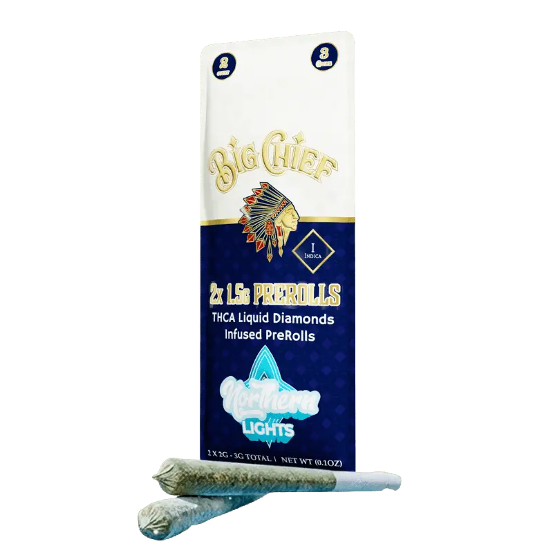 Big Chief Liquid Diamond THCA Prerolls 2-Count - Smoke empire