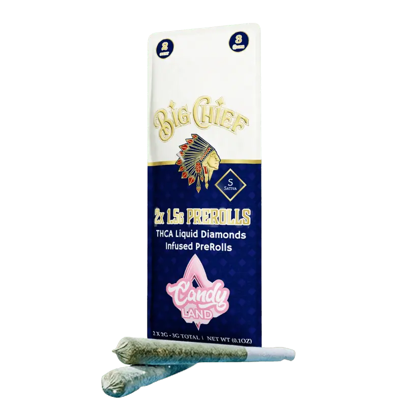 Big Chief Liquid Diamond THCA Prerolls 2-Count - Smoke empire