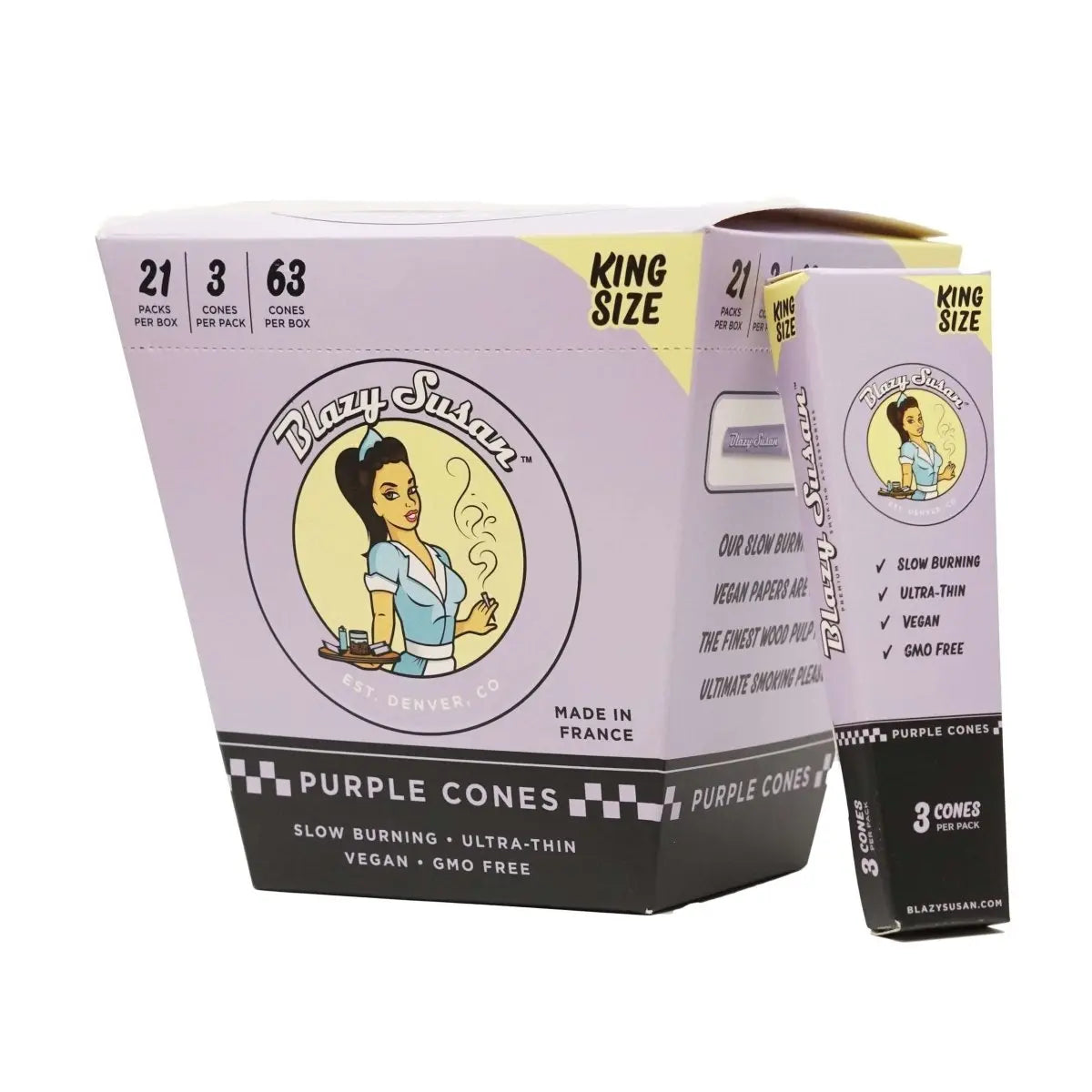 Blazy Susan Cones - 1 1/4 Size - Smoke empire