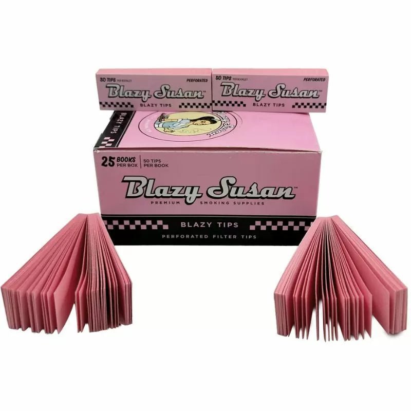 Blazy Susan - Pink/Purple Perforated Tips - 1 Booklet or 1 Box (50 Booklets) - Smoke empire