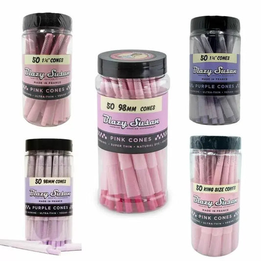 Blazy Susan - Rolling Cones - 50 Cones Per Jar - Smoke empire