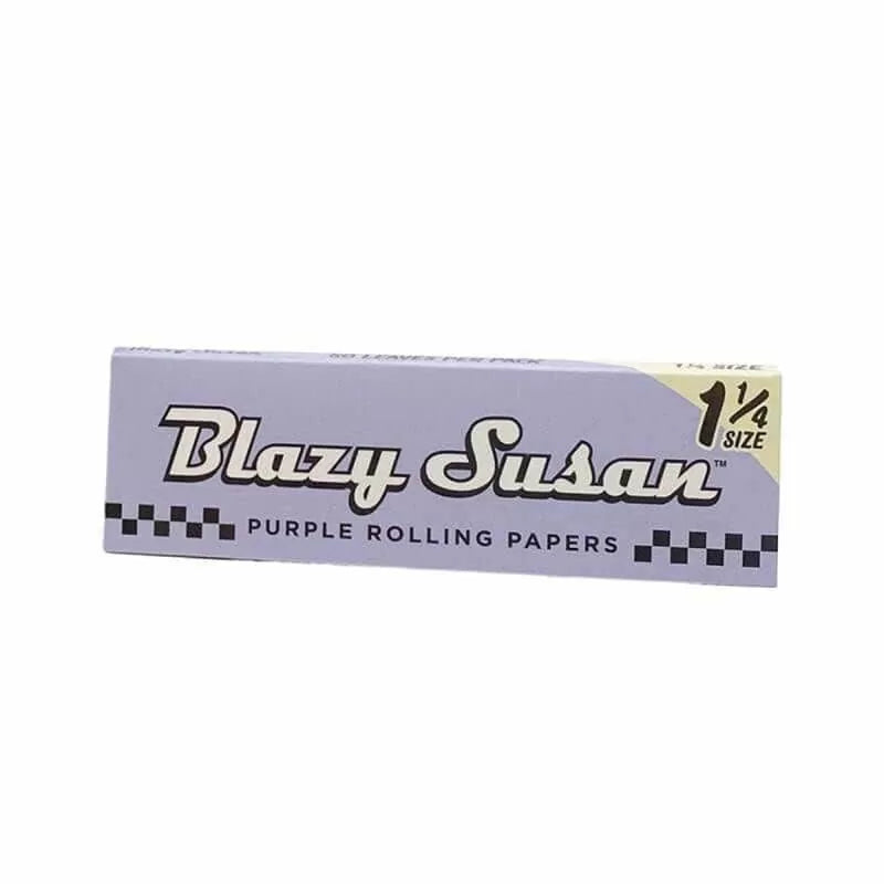 Blazy Susan Rolling Paper - 1 1/4 Size - 50 Pack Per Box Single Pack Purple