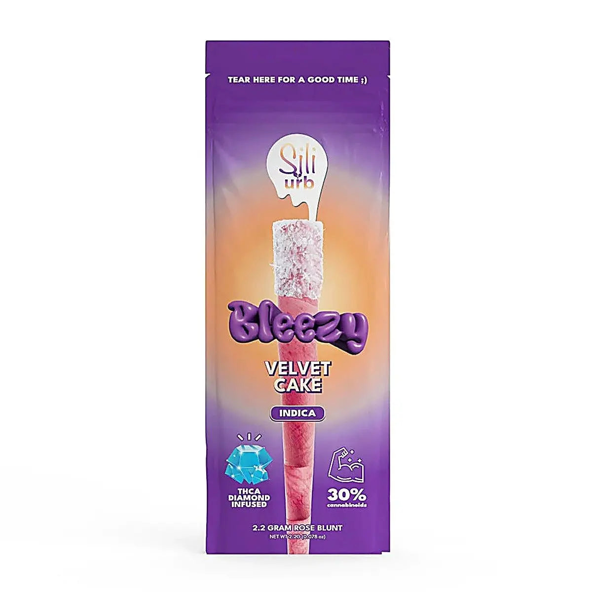 Bleezy THC-A Diamond Infused 2.2 Gram Rose Blunt Preroll - Smoke empire