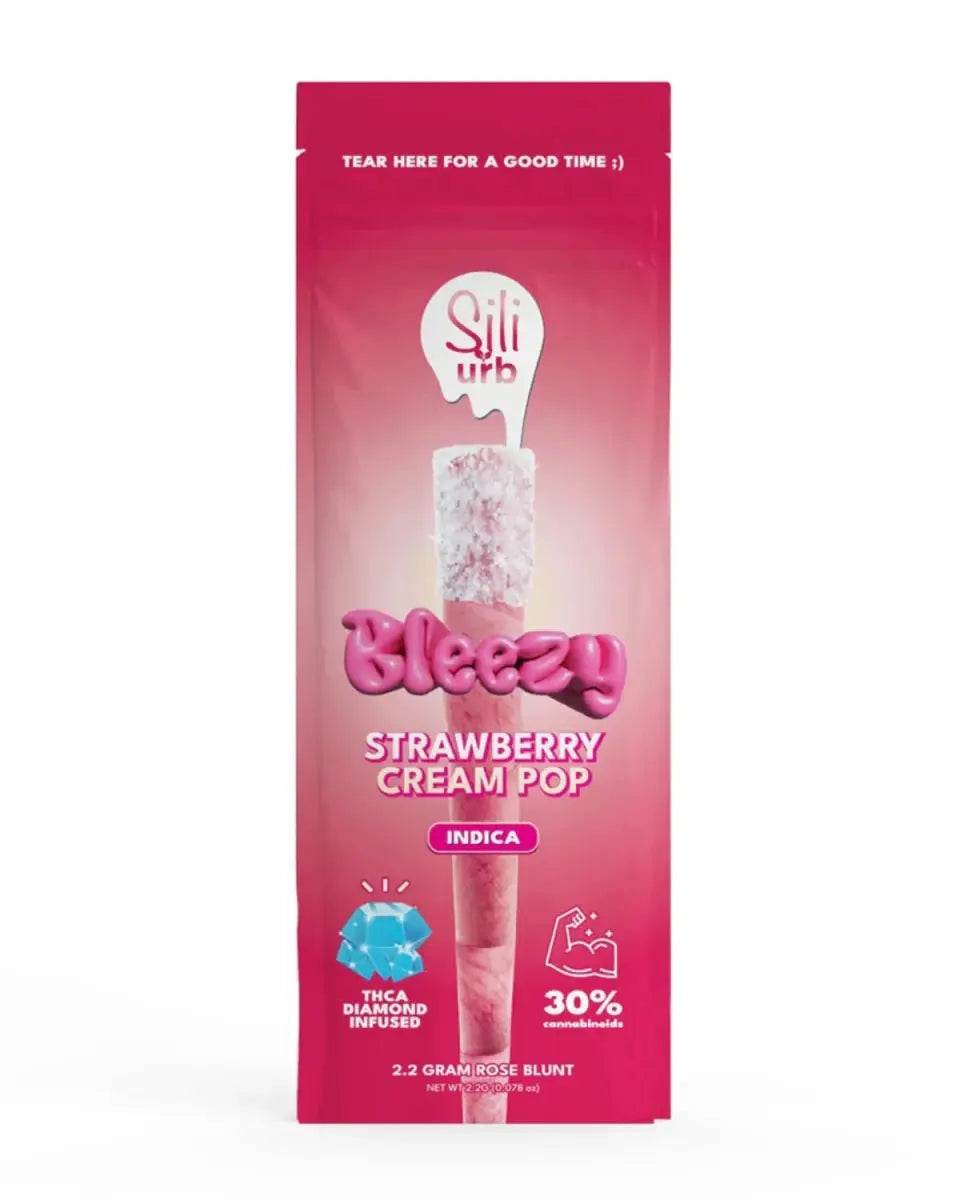 Bleezy THC-A Diamond Infused 2.2 Gram Rose Blunt Preroll - Smoke empire