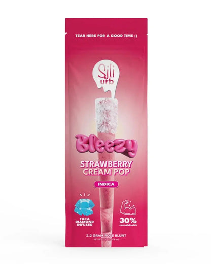 Bleezy THC-A Diamond Infused 2.2 Gram Rose Blunt Preroll - Smoke empire